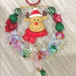 Christmas Car Charm with Reindeer